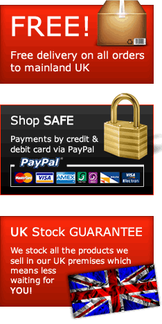 Free delivery on all UK orders - Secure payments via Paypal